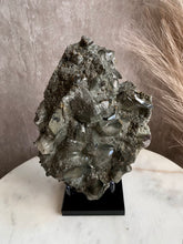 Load image into Gallery viewer, Black Dogtooth Calcite with Pyrite (Large)
