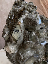 Load image into Gallery viewer, Black Dogtooth Calcite with Pyrite (Large)
