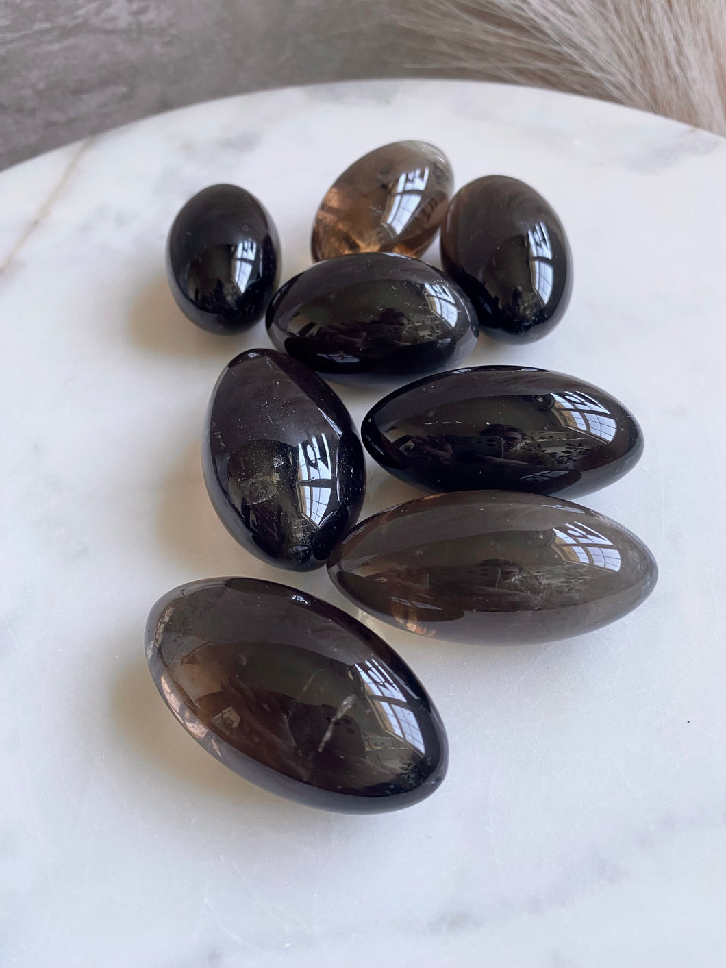 Smoky Quartz Shiva Style Tumbles