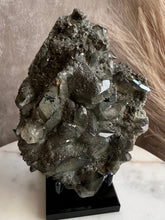 Load image into Gallery viewer, Black Dogtooth Calcite with Pyrite (Large)
