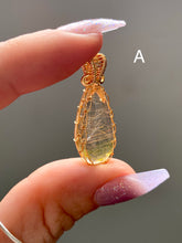 Load image into Gallery viewer, Wire Wrapped Rutile Quartz Pendants
