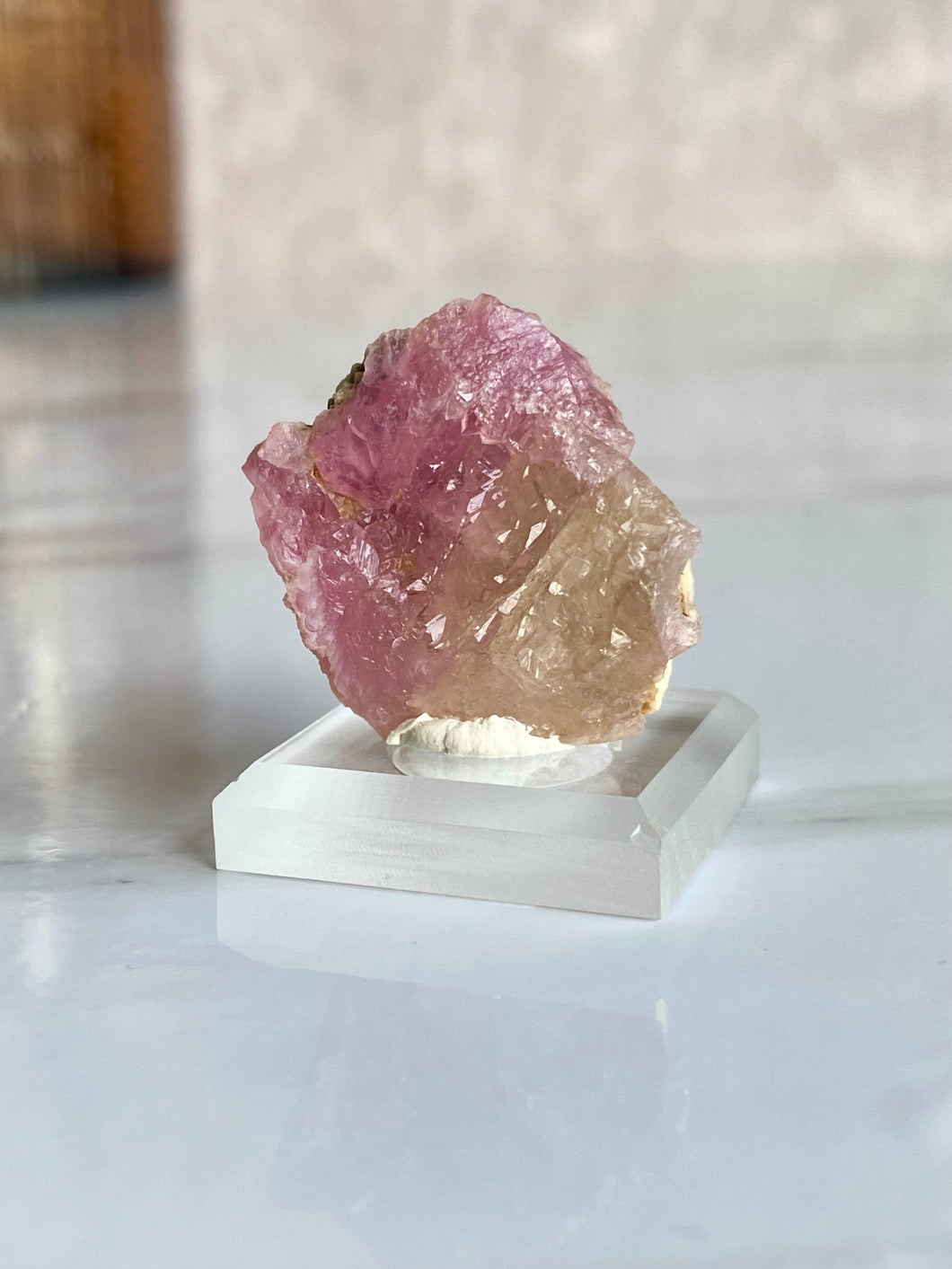 Crystallized Rose Quartz Specimen (E)