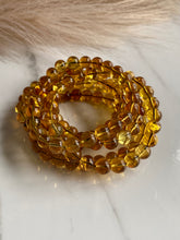 Load image into Gallery viewer, Blue Amber bracelet, amber beaded bracelet  stack top
