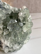 Load image into Gallery viewer, Rare Cuboctohedral Window Fluorite with Calcite Specimen (Large)
