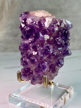 Load image into Gallery viewer, Amethyst on Calcite crystal, details
