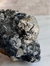 Load image into Gallery viewer, Interference Quartz on Specular Hematite (C)
