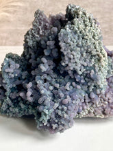 Load image into Gallery viewer, large grape agate crystal, botryoidal chalcedony crystal, purple grape agate specimen, details
