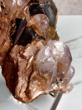 Load image into Gallery viewer, purple calcite crystals, red calcite, chocolate calcite, bottom
