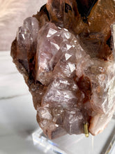 Load image into Gallery viewer, purple calcite crystals, red calcite, chocolate calcite, details
