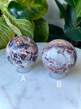 Load image into Gallery viewer, Mexican Pink Lace Agate Spheres (A-F)
