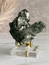 Load image into Gallery viewer, himalayan quartz cluster, chlorite phantom quartz, rutile quartz, front
