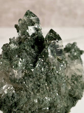 Load image into Gallery viewer, himalayan quartz cluster, chlorite phantom quartz, rutile quartz, details
