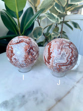 Load image into Gallery viewer, Mexican Pink Lace Agate Spheres (G-K)
