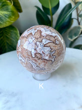 Load image into Gallery viewer, Mexican Pink Lace Agate Spheres (G-K)
