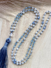 Load image into Gallery viewer, Traditional 108 Bead Mala - Aqua (Handmade)
