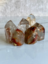 Load image into Gallery viewer, Amphibole quartz tower, red, group
