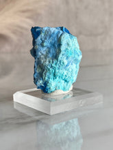 Load image into Gallery viewer, shattuckite, blue shattuckite crystal, shattuckite and chrysocolla, back
