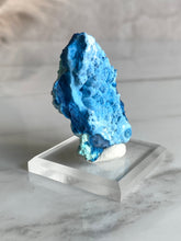 Load image into Gallery viewer, shattuckite, blue shattuckite crystal, shattuckite and chrysocolla, side 
