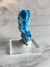 Load image into Gallery viewer, shattuckite, blue shattuckite crystal, shattuckite and chrysocolla, side 2 
