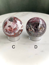 Load image into Gallery viewer, Mexican Red Lace Agate Spheres (A-H)
