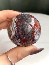 Load image into Gallery viewer, Mexican Red Lace Agate Spheres (A-H)
