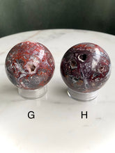 Load image into Gallery viewer, Mexican Red Lace Agate Spheres (A-H)
