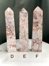 Load image into Gallery viewer, Large Pink Lace Agate Towers
