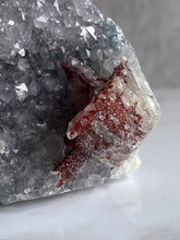 Load image into Gallery viewer, Uruguayan Rainbow Amethyst with Calcite Cutbase
