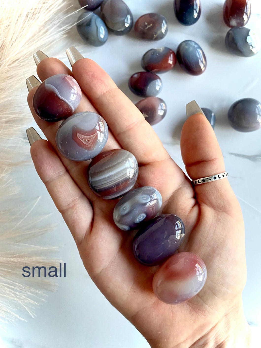 Sashe River Agate Tumbles