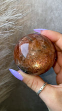 Load and play video in Gallery viewer, High Grade Sunstone Sphere
