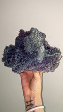 Load and play video in Gallery viewer, large grape agate crystal, botryoidal chalcedony crystal, purple grape agate specimen, video
