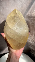 Load and play video in Gallery viewer, Yellow Diamond Calcite, Double Terminated (XL)
